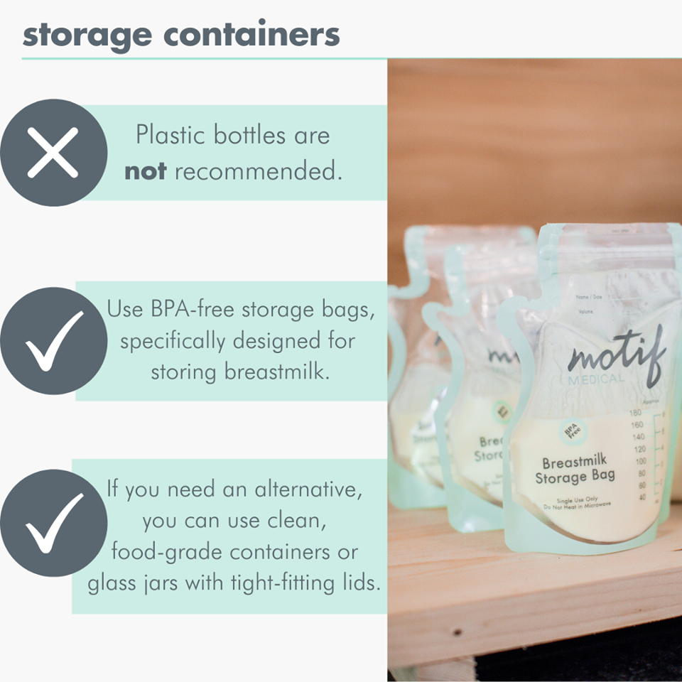 Motif Breast Milk Containers